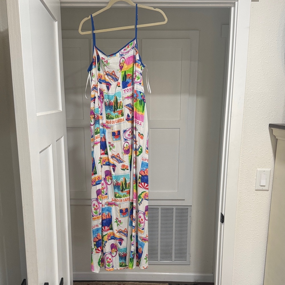 Colorful Printed Maxi Dress